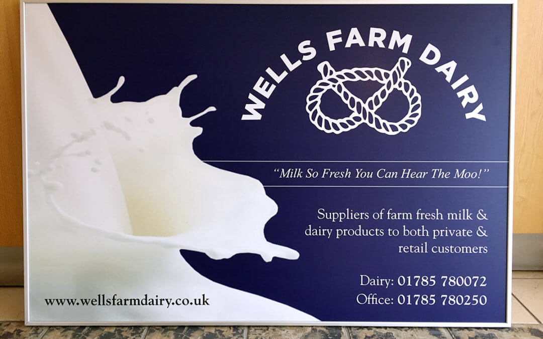 Wells Farm Dairy Signage